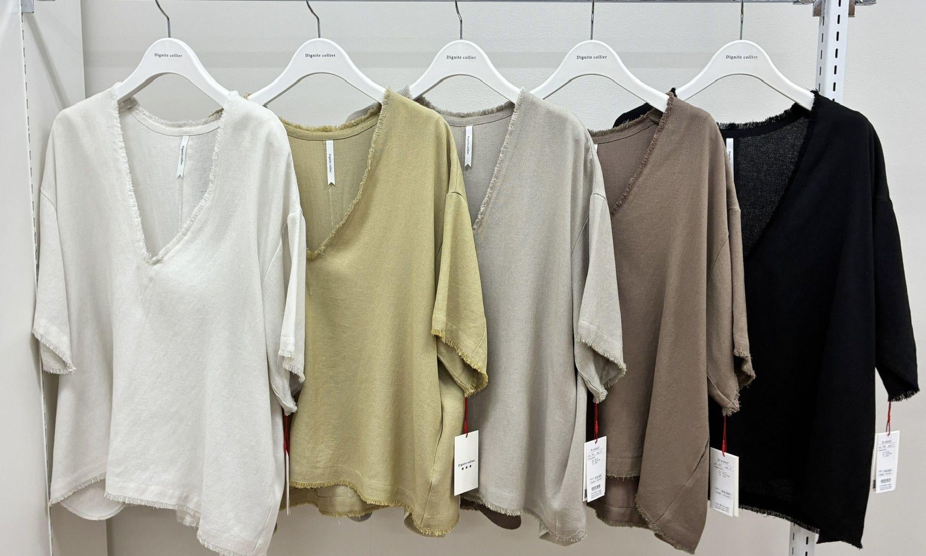 【Dignite Collier】フリンジVプルオーバー/80268027