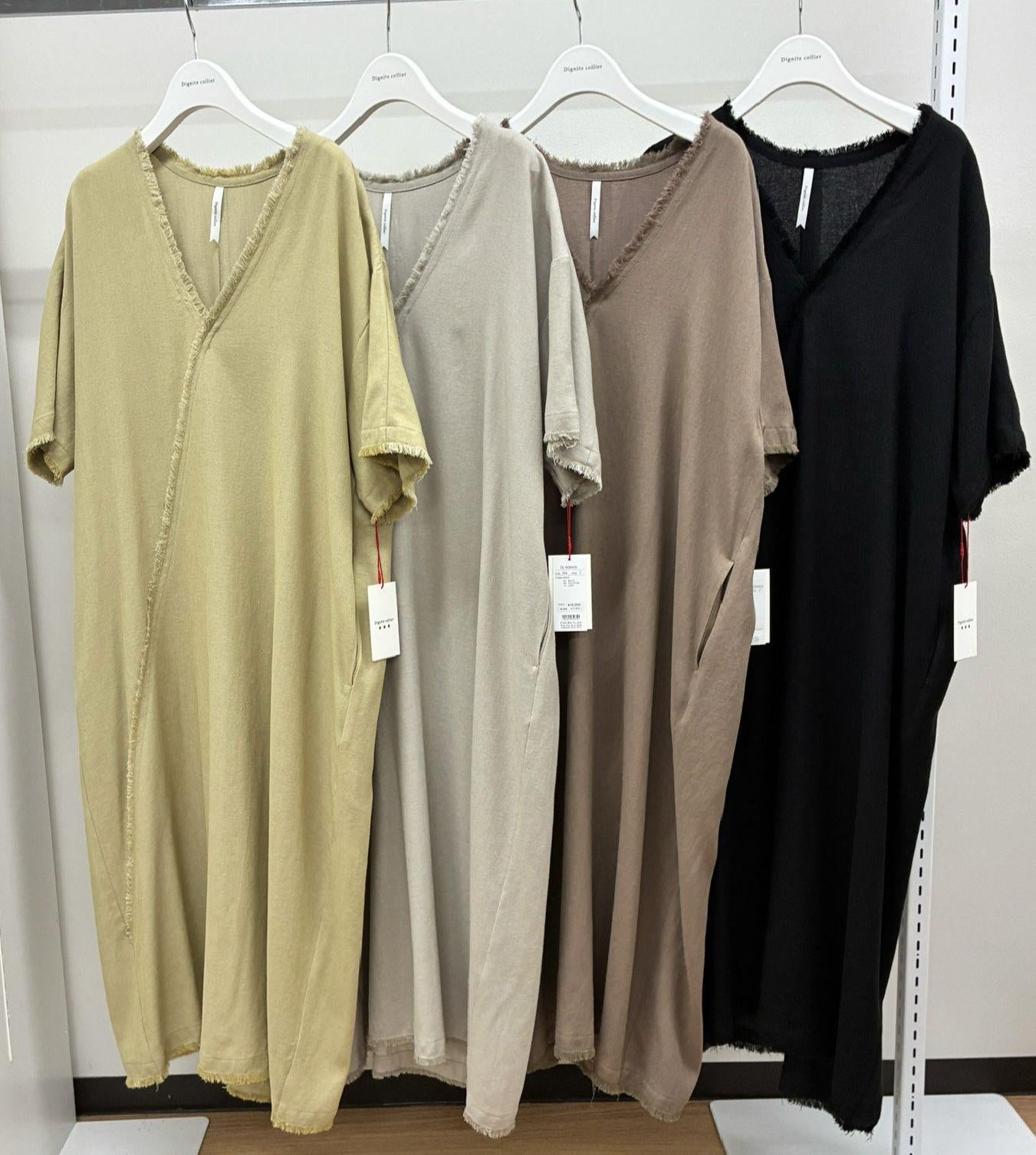 【Dignite Collier】フリンジVワンピース/80268028