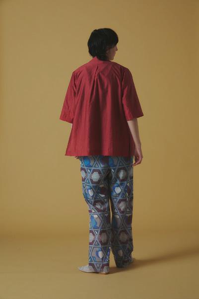 【ANGELINA】五分袖オーバージャケット/26163-6063M