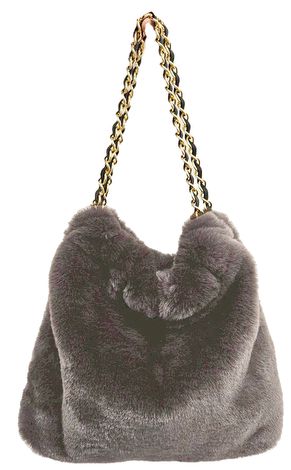 【VIOLAd'ORO】ELMO エコファーチェーンショルダートートSサイズ/V-9063