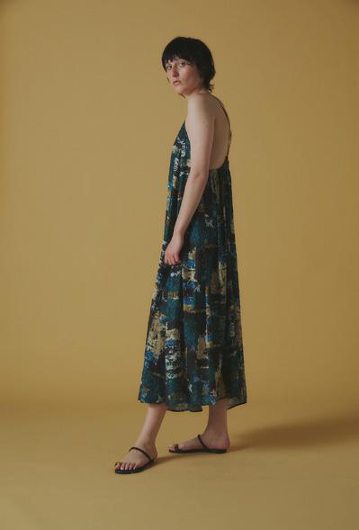 【ANGELINA】チェックプリントキャミワンピース/26163-2077WC