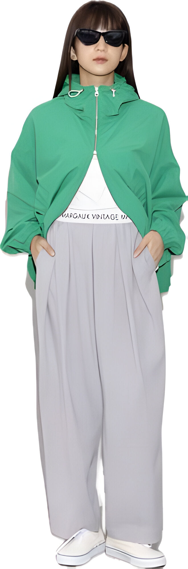 【MARGAUX VINTAGE】ウエストロゴタックパンツ/MG PT-26007-S