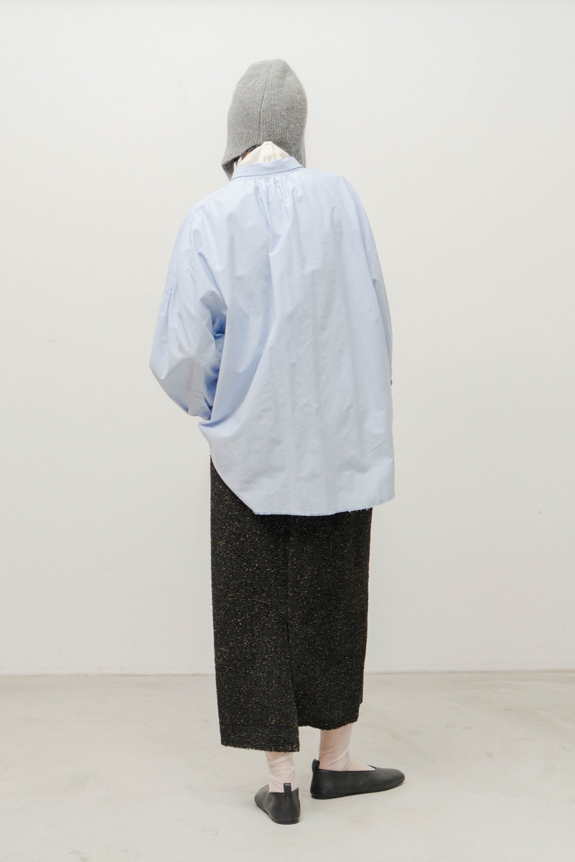 【WHYTO.】オックスフォードボリュームブラウス/NO,19-WHT26FBL4103