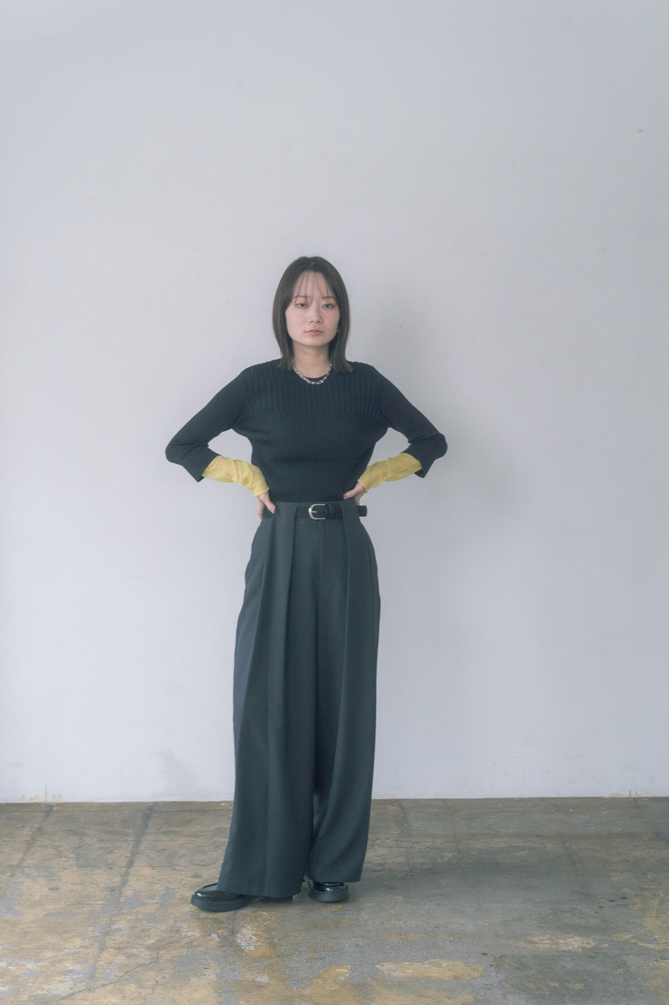 【ante aciem】シアードッキングリブプルオーバー/10267951