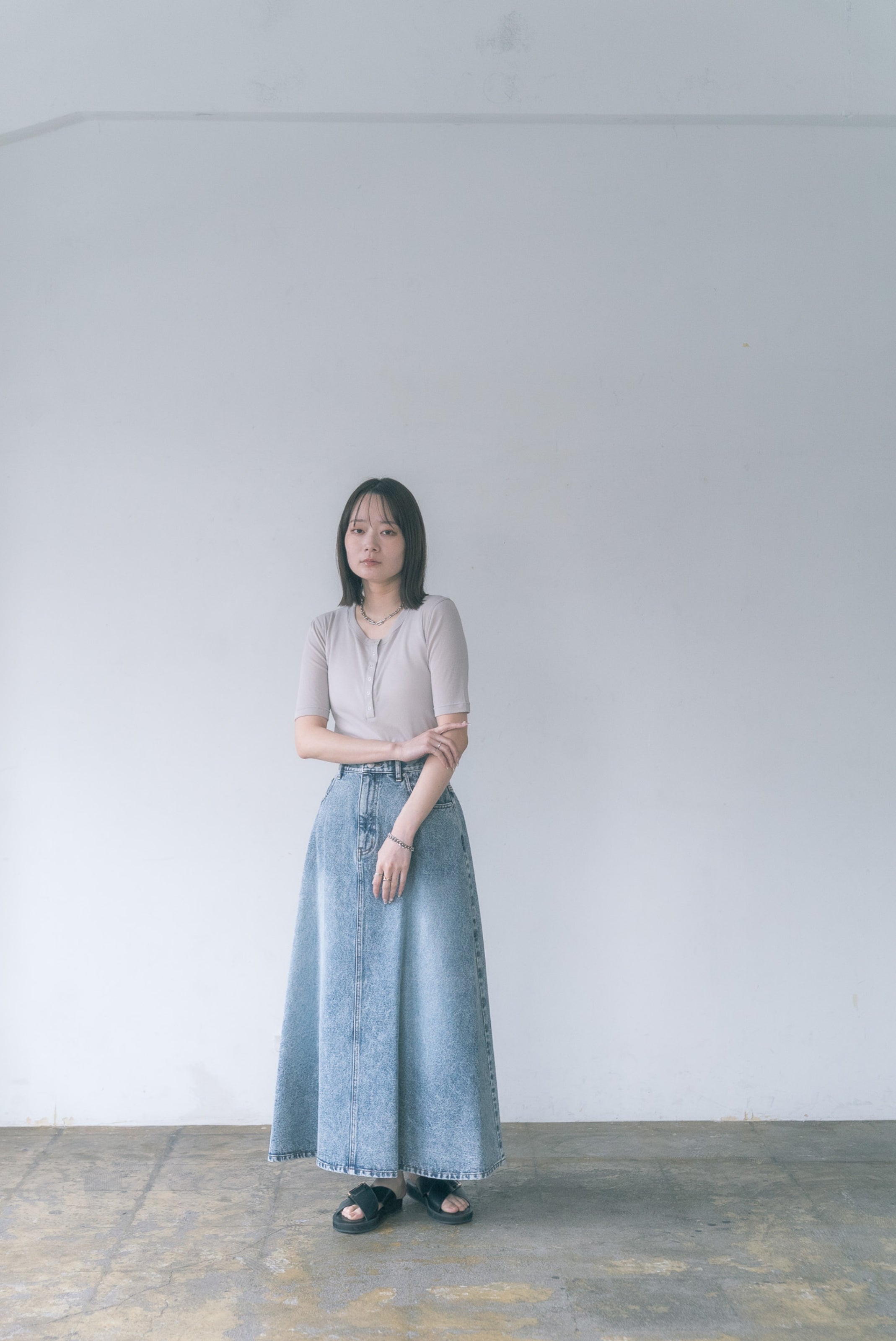 【ante aciem】フレアデニムスカート/21267752