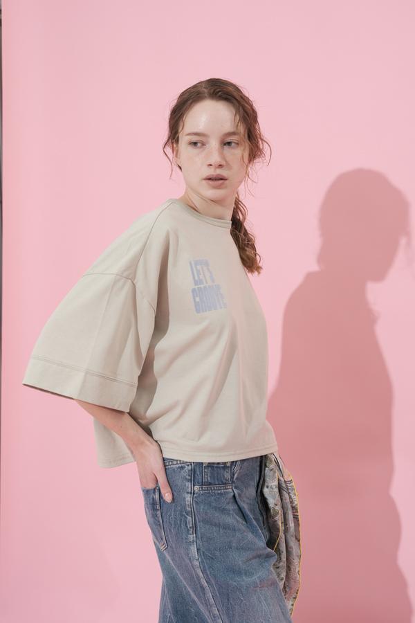 【akane】ショート丈Tシャツ/26168-1965J-G