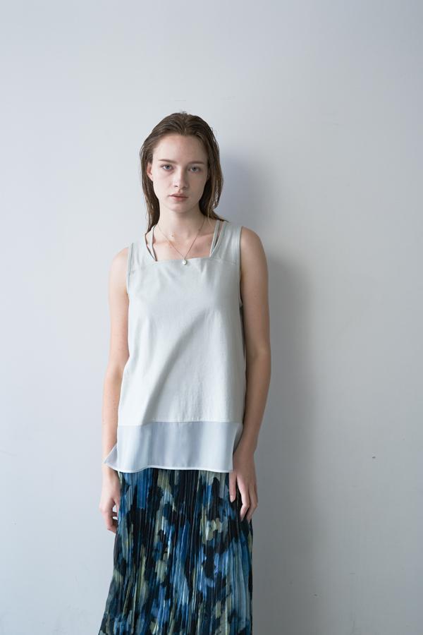 【akane】COOLローレル裾シアーデザインタンク/26168-1973Z-G
