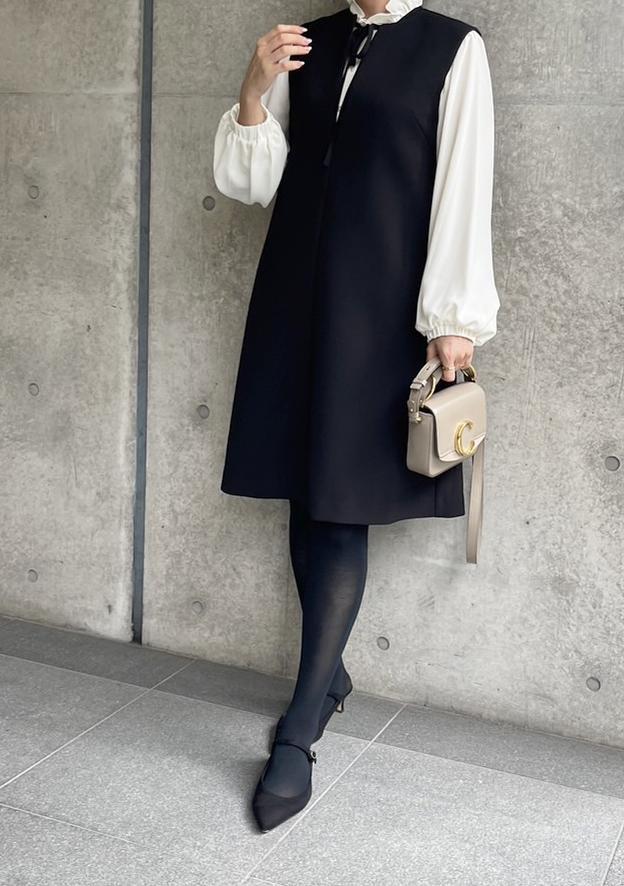 【anana】ジョーゼットフリルリボンブラウス/a52-049