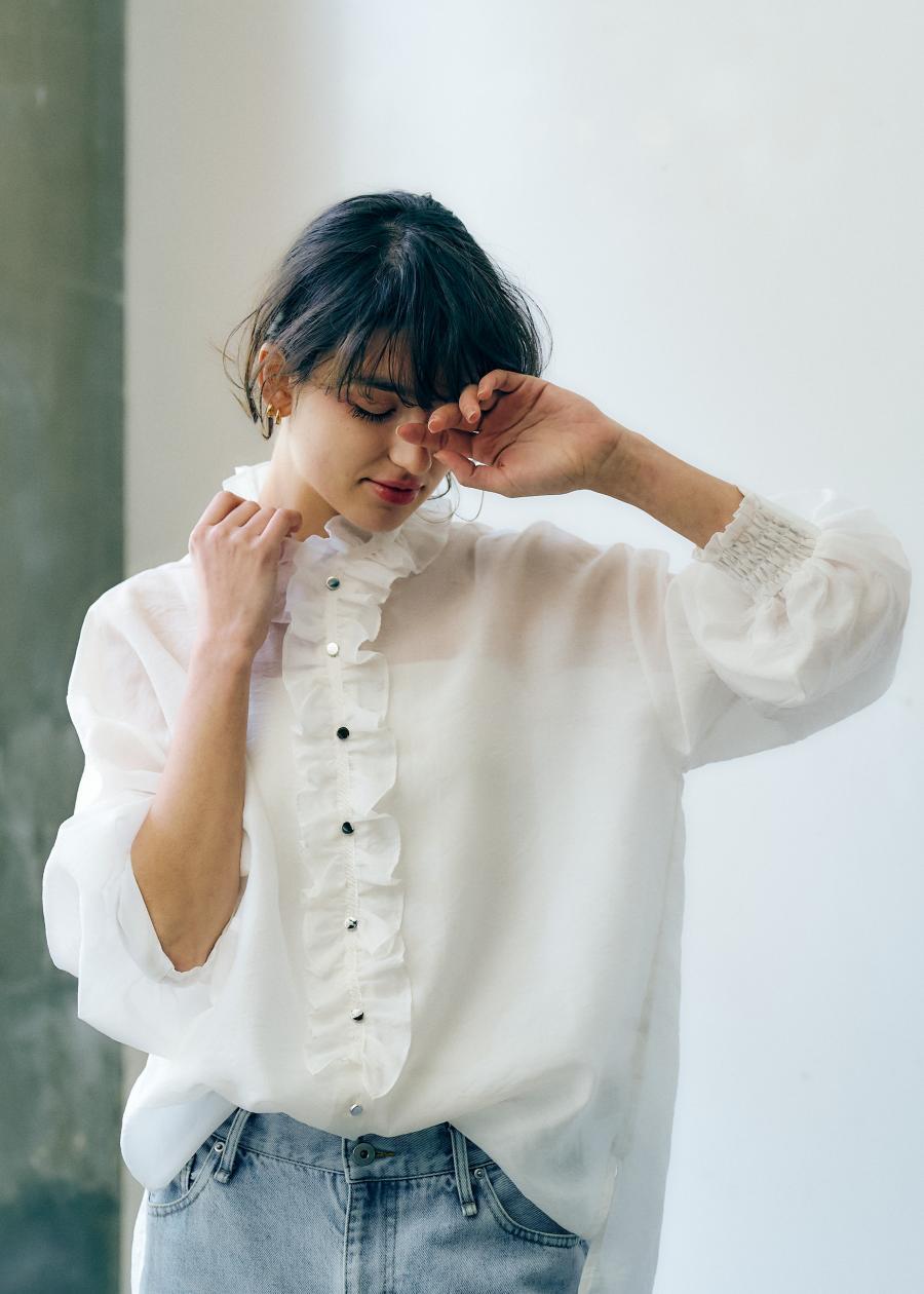 【再入荷】【anana】ルーシュタイブラウス/a56-013