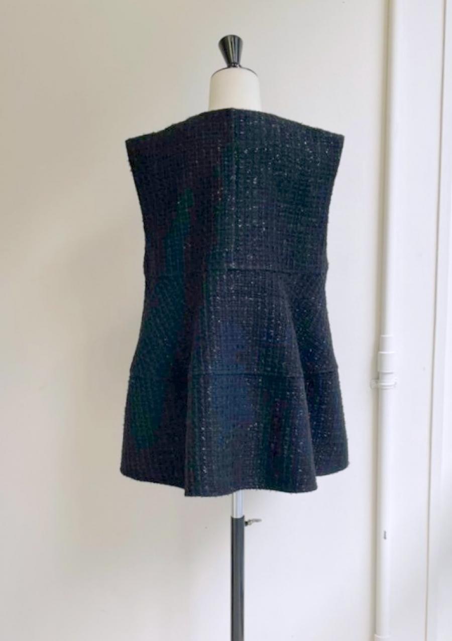 【anana】ラメシャギーツイード立体フォルムベスト/a61-025