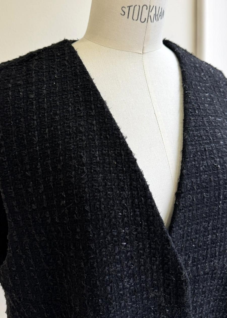 【anana】ラメシャギーツイード立体フォルムベスト/a61-025