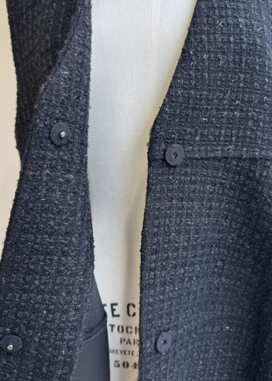 【anana】ラメシャギーツイード立体フォルムベスト/a61-025