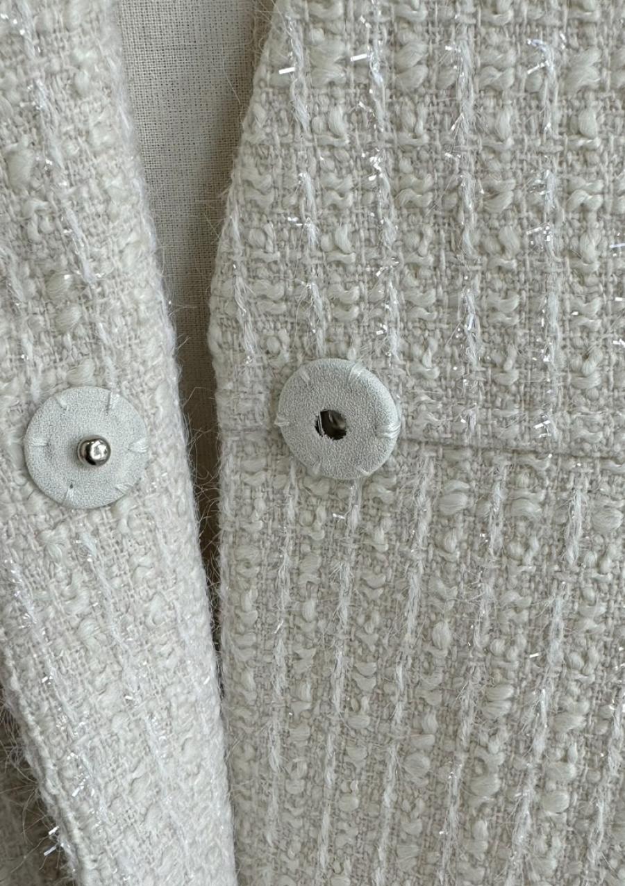 【anana】ラメシャギーツイード立体フォルムベスト/a61-025