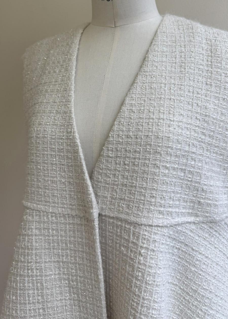 【anana】ラメシャギーツイード立体フォルムベスト/a61-025