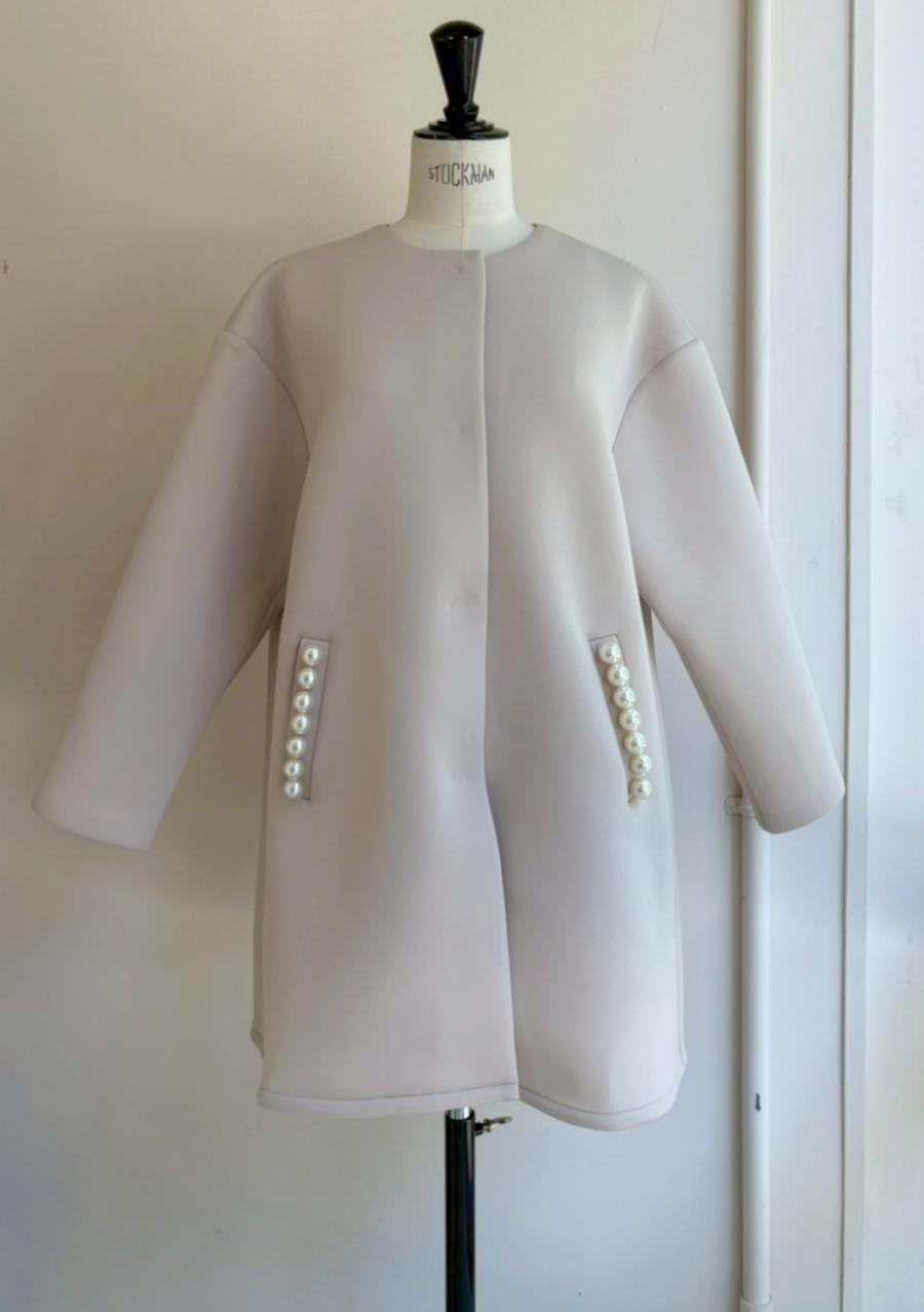 【anana】パール付スポンジコート/a79-031