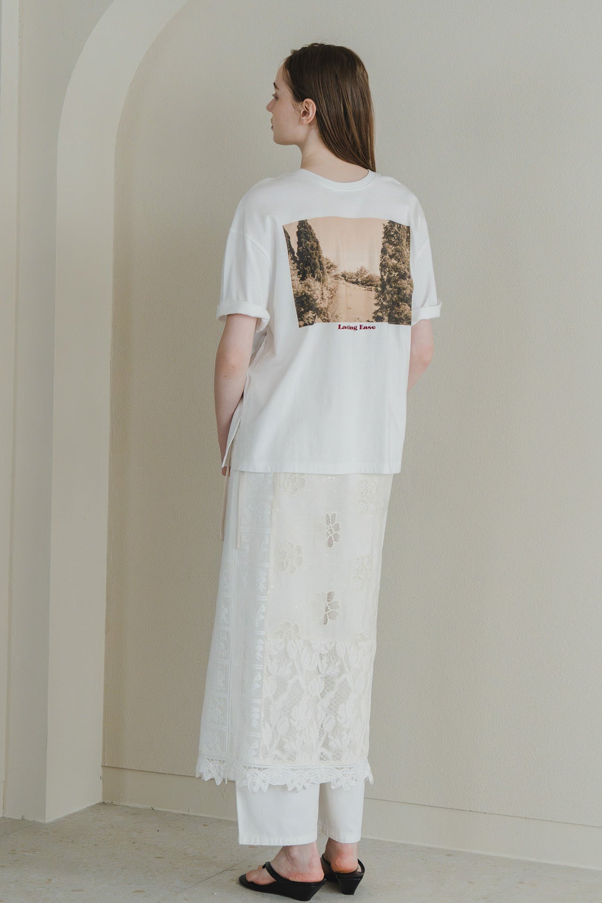 【WHYTO.】2wayプリントT "ranch"/WHT27HCS4035