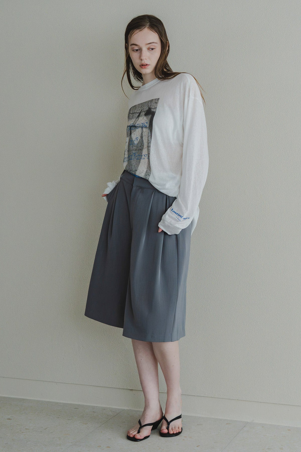 【WHYTO.】2wayシアープリントロングT/WHT27HCS4026