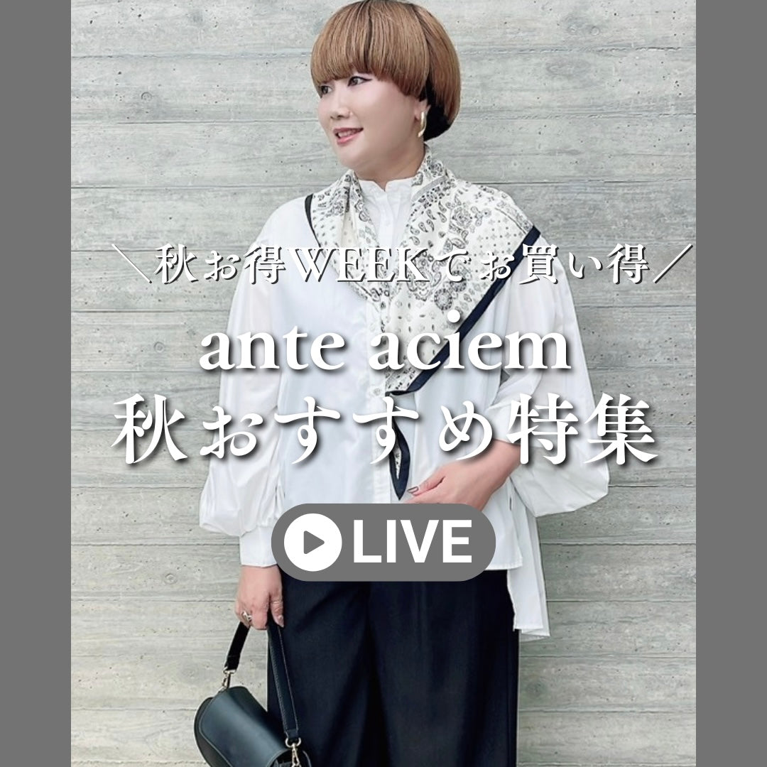 ante aciem秋おすすめ特集