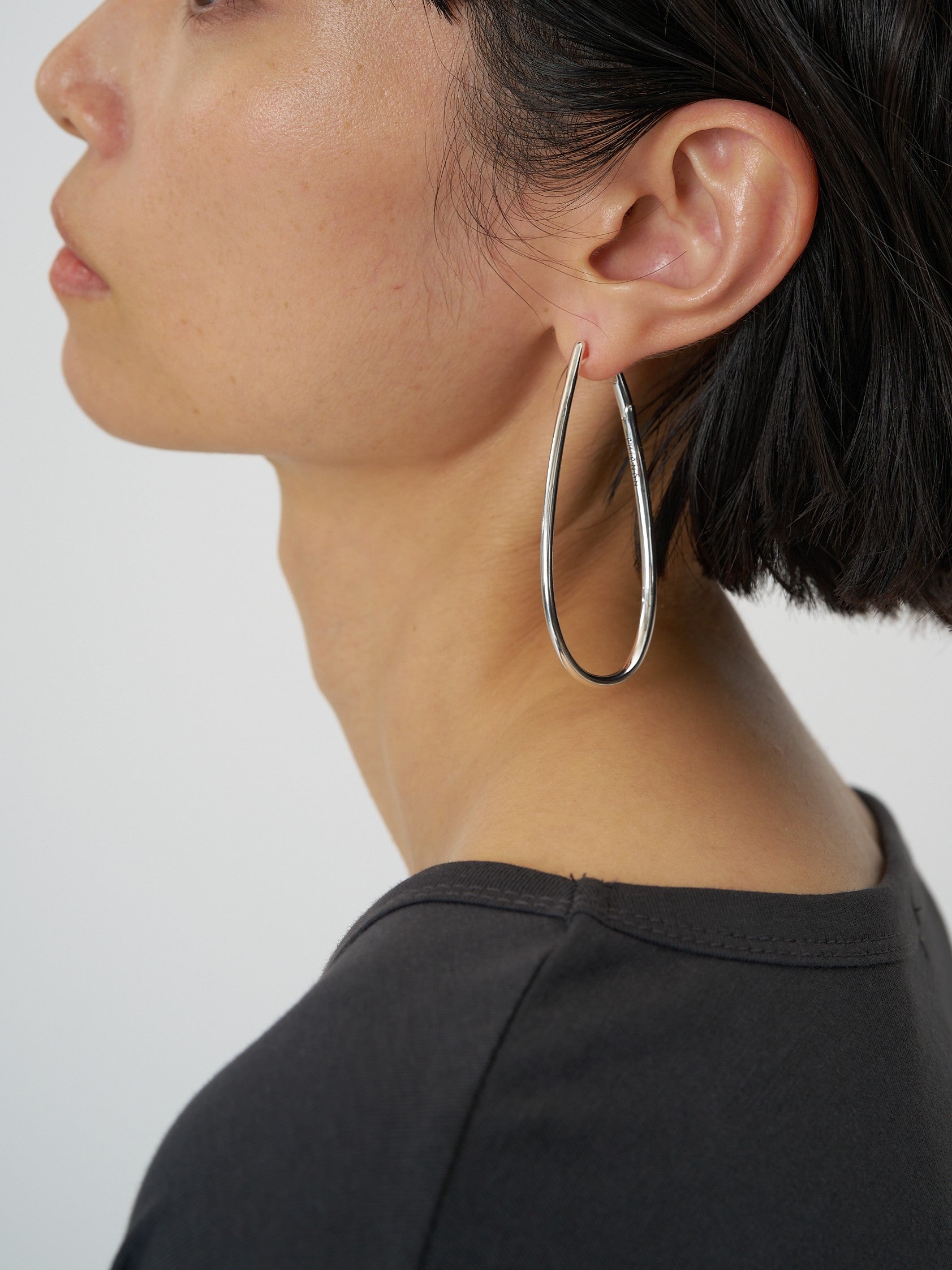 【CHIGNON】ドロップフープワンタッチピアス