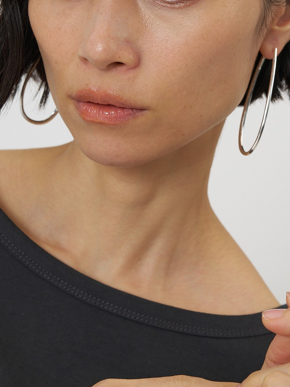 【CHIGNON】ドロップフープワンタッチピアス/0061-112SH