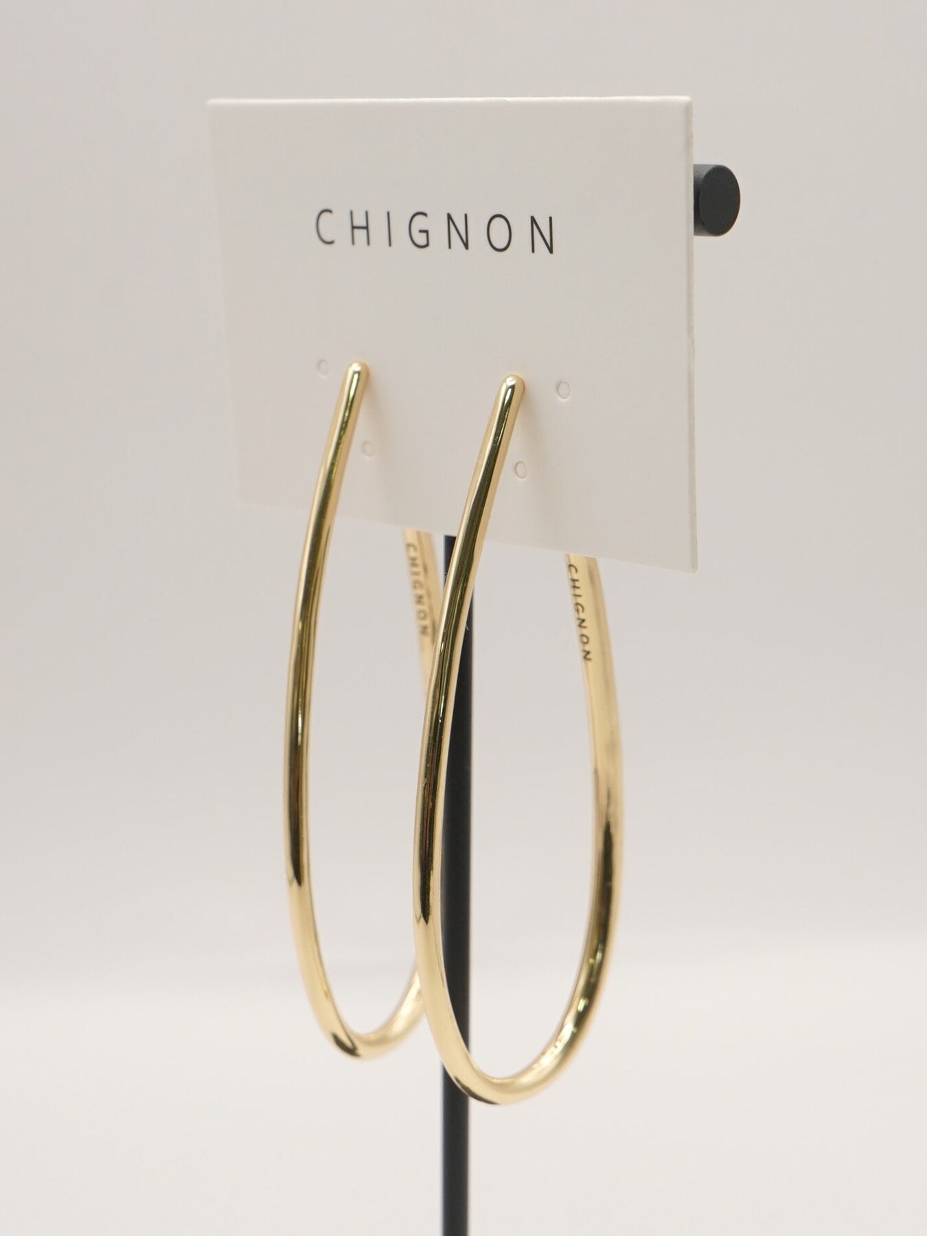【CHIGNON】ドロップフープイヤリング/0061-113-2SH