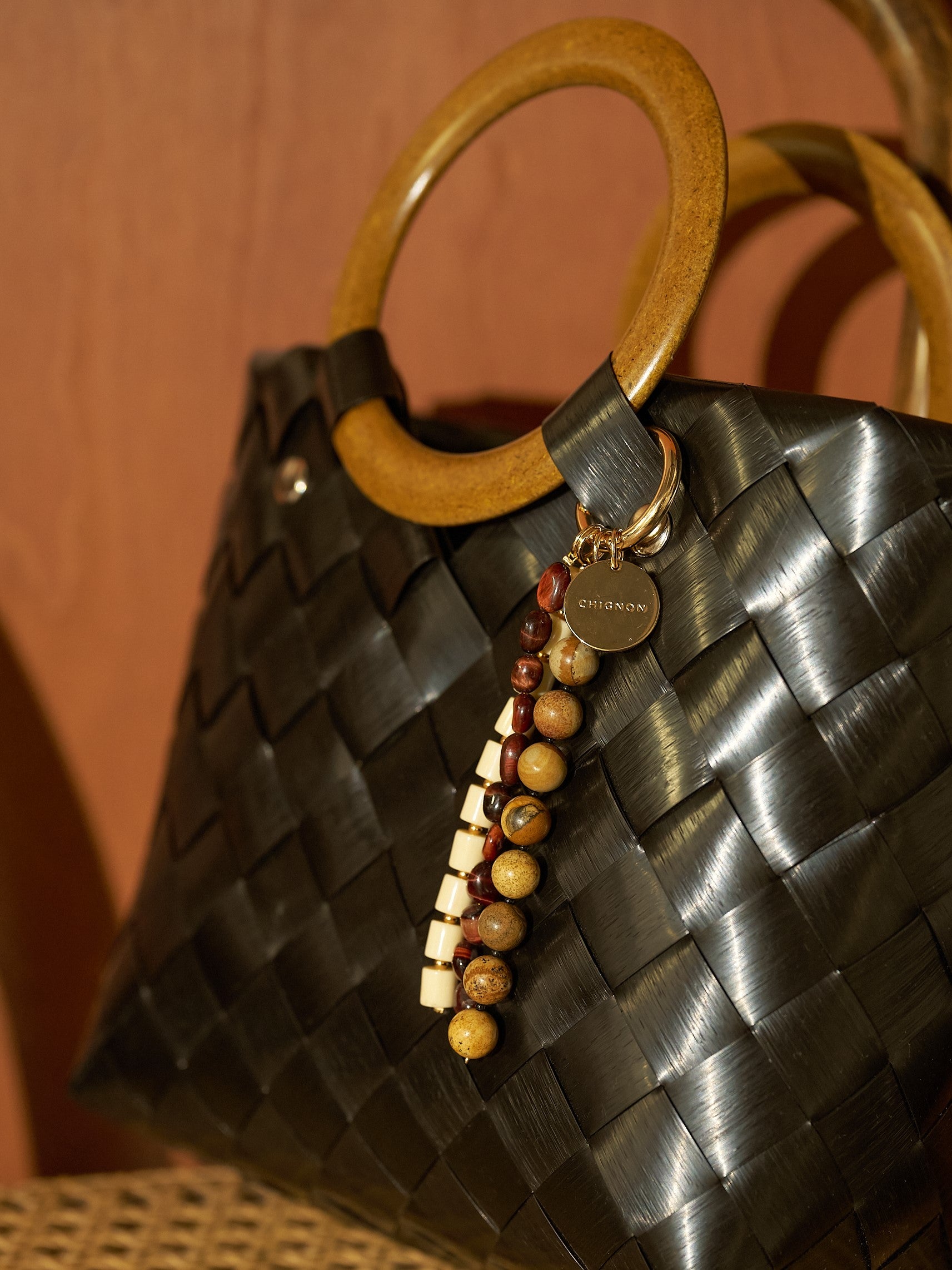 【CHIGNON】天然石ネックレス&キーホルダー/0061-117SH