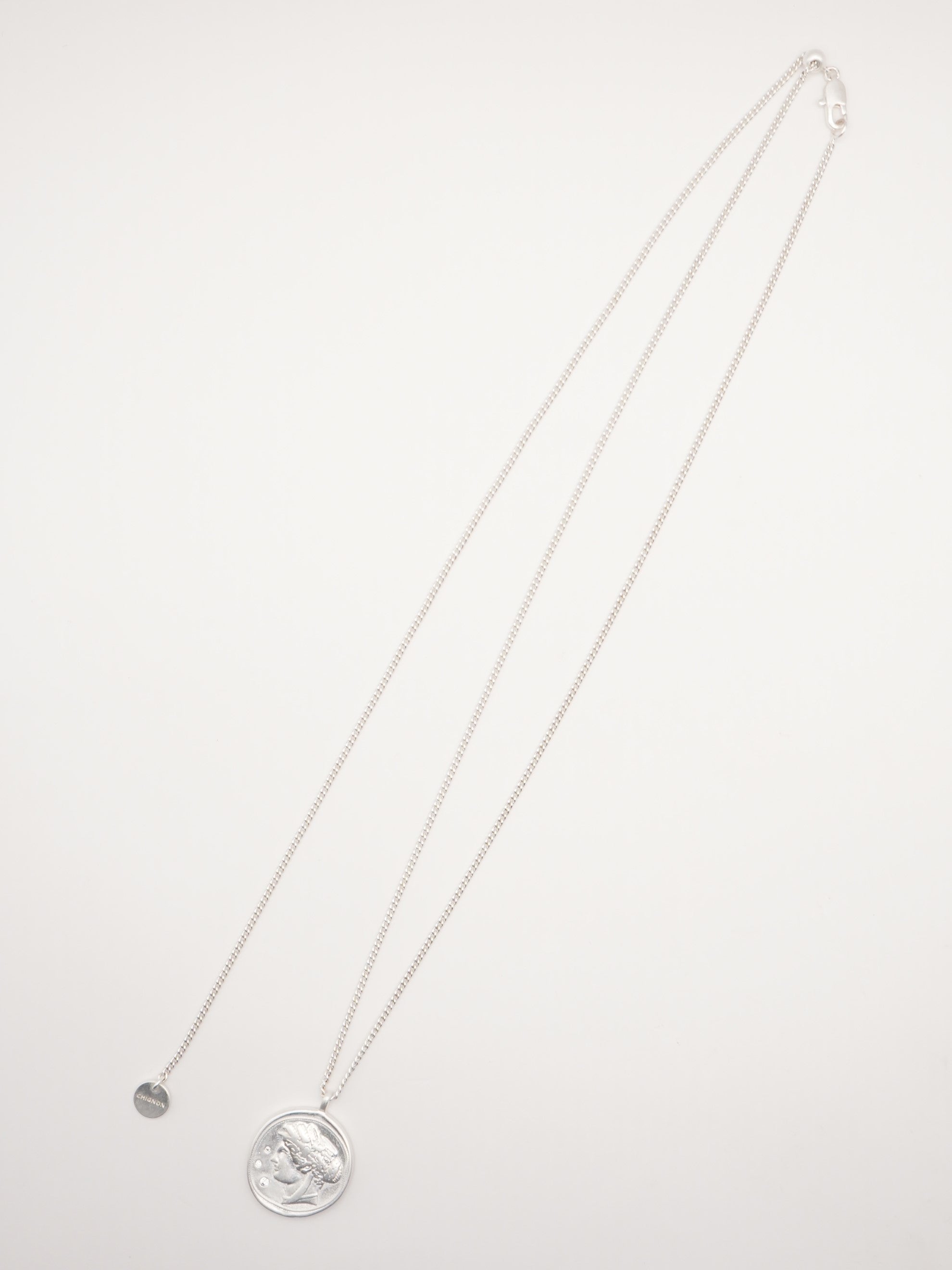 【CHIGNON】石入りコインネックレス/0061-118SH