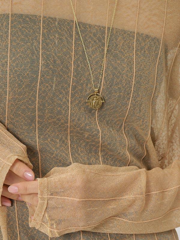 【CHIGNON】変形コインネックレス/0061-119SH