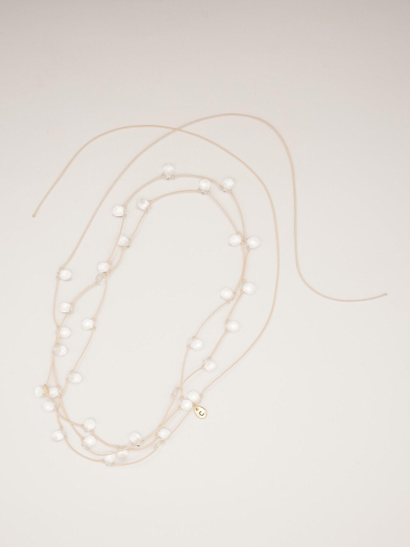 【再入荷予約】【CHIGNON】ドロップガラスコードネックレス/0062-437-5SH