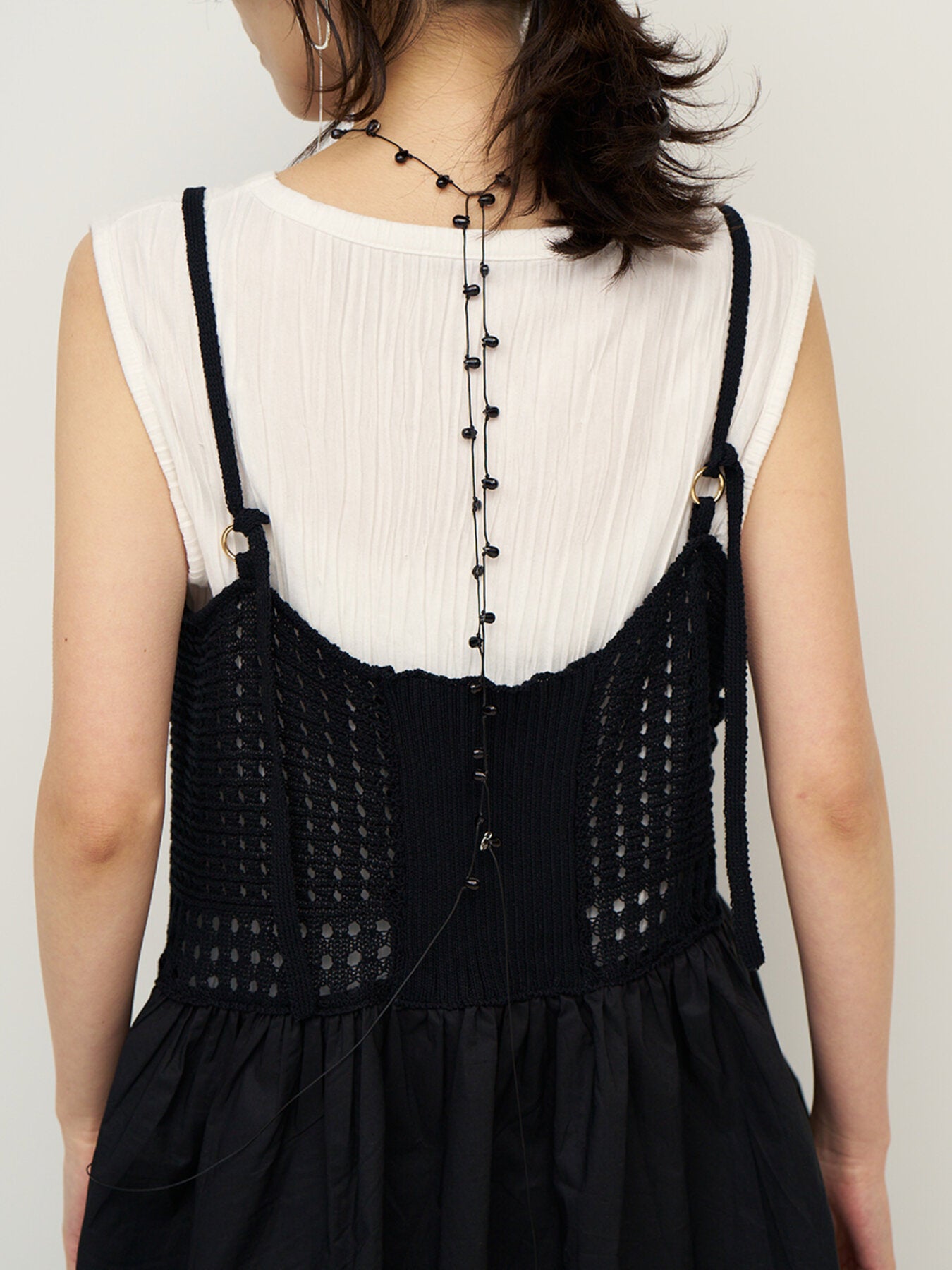 【再入荷予約】【CHIGNON】ドロップガラスコードネックレス/0062-437-5SH