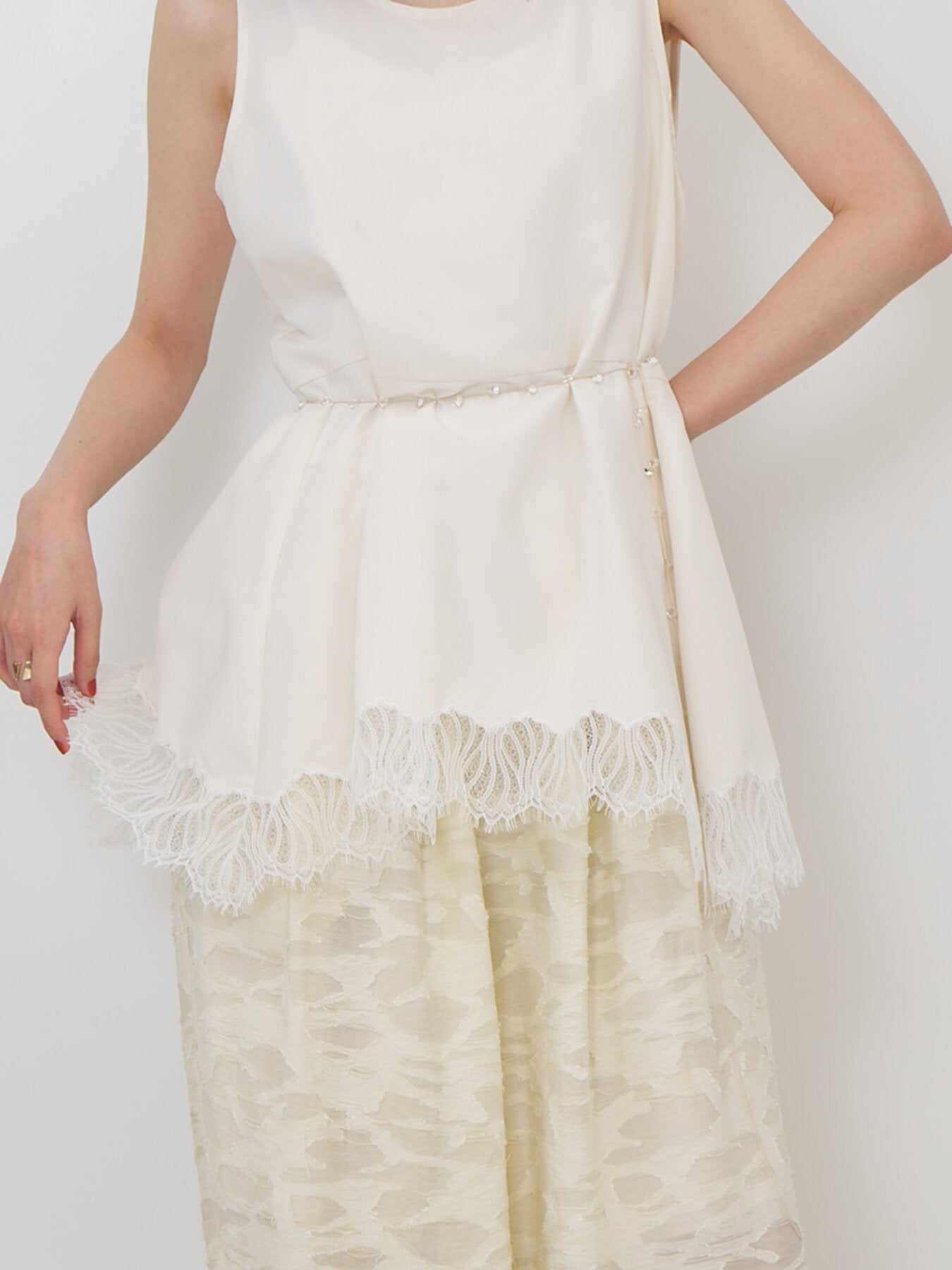 【再入荷予約】【CHIGNON】ドロップガラスコードネックレス/0062-437-5SH