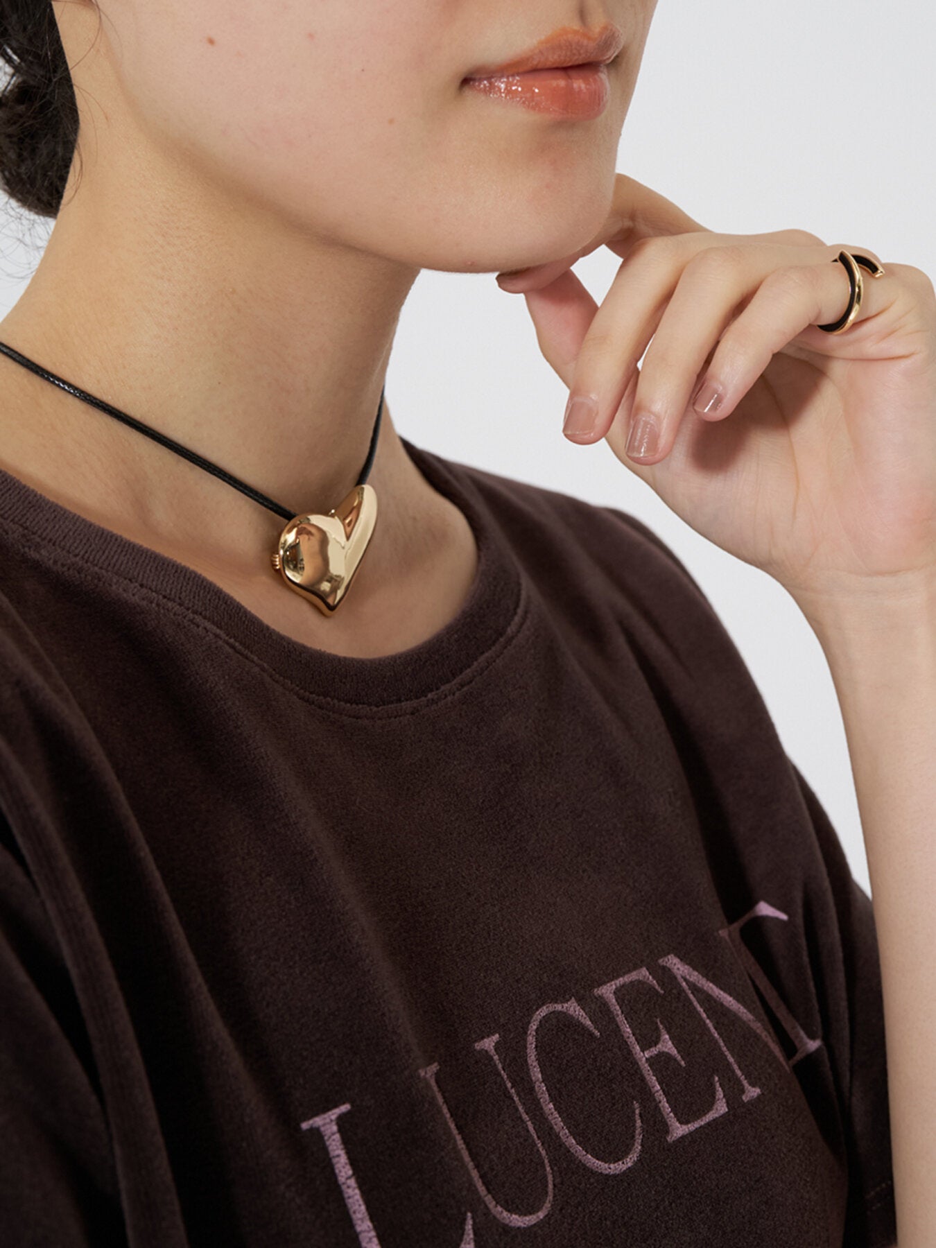 【CHIGNON】ハートブローチ&ネックレス/0064-174SH