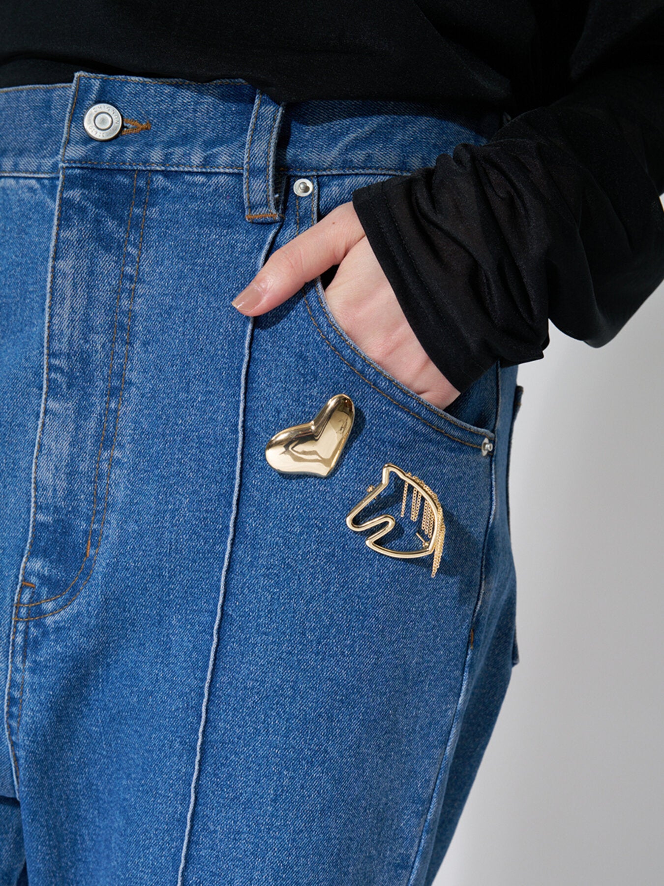 【CHIGNON】フリンジホースブローチ/0064-176SH