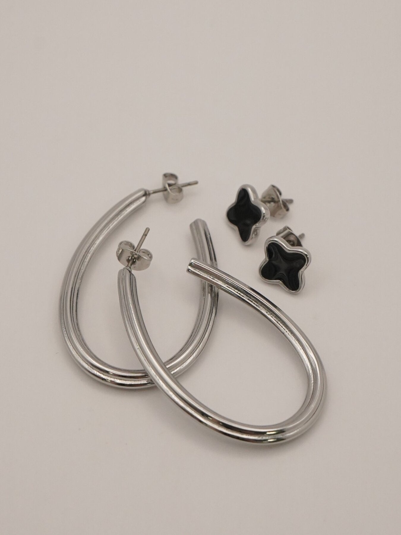 【CHIGNON】クローバーフープピアス&ミニエポピアス/0065-452SH