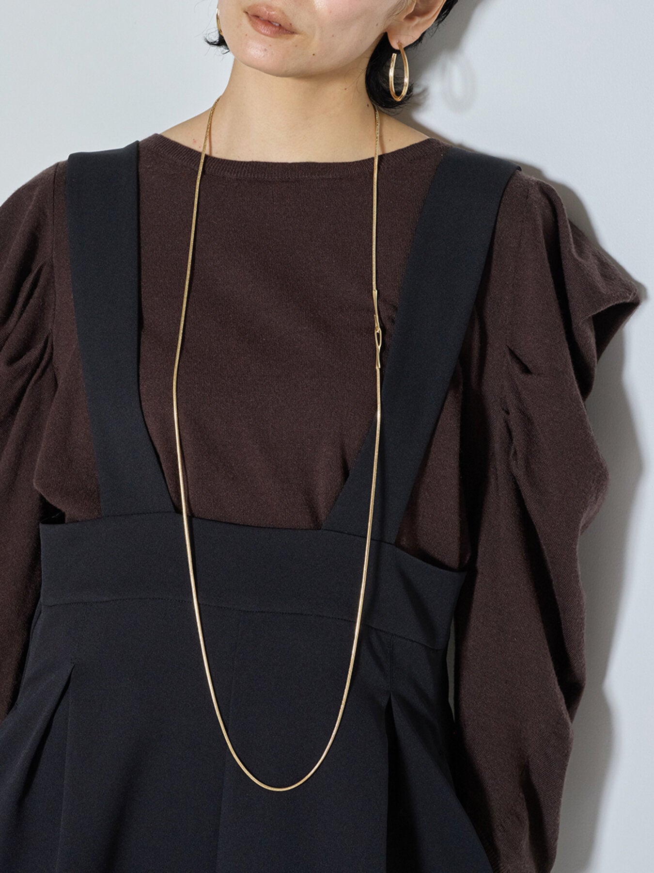 【CHIGNON】スネークチェーンラップネックレス/0065-457SH