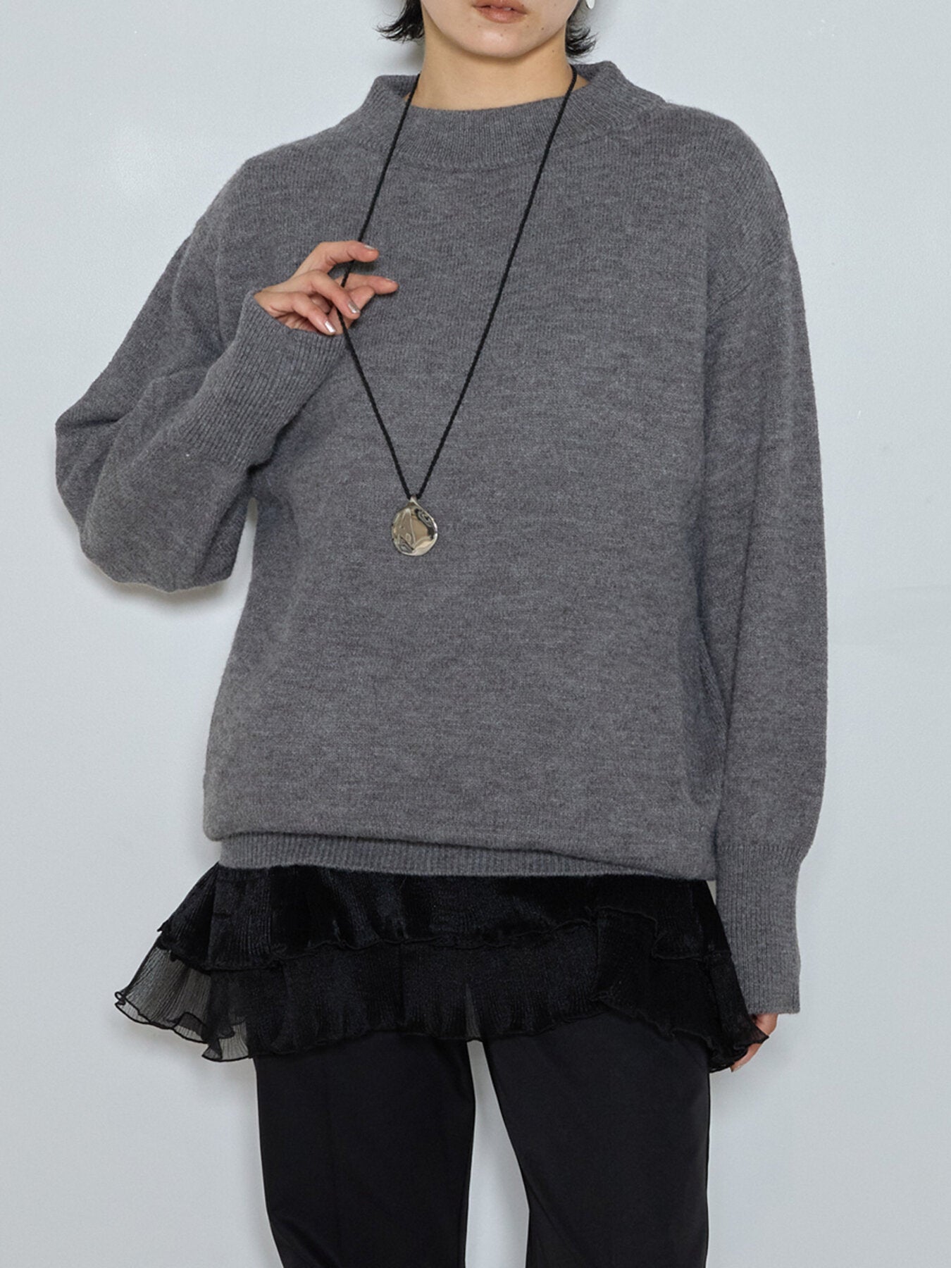 【CHIGNON】ミラーラウンドコードネックレス/0065-458SH