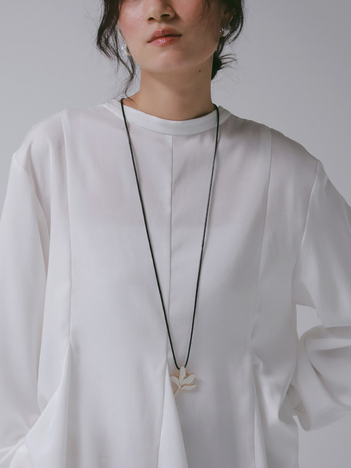 【CHIGNON】リーフエポブローチ&ネックレス/0066-785SH