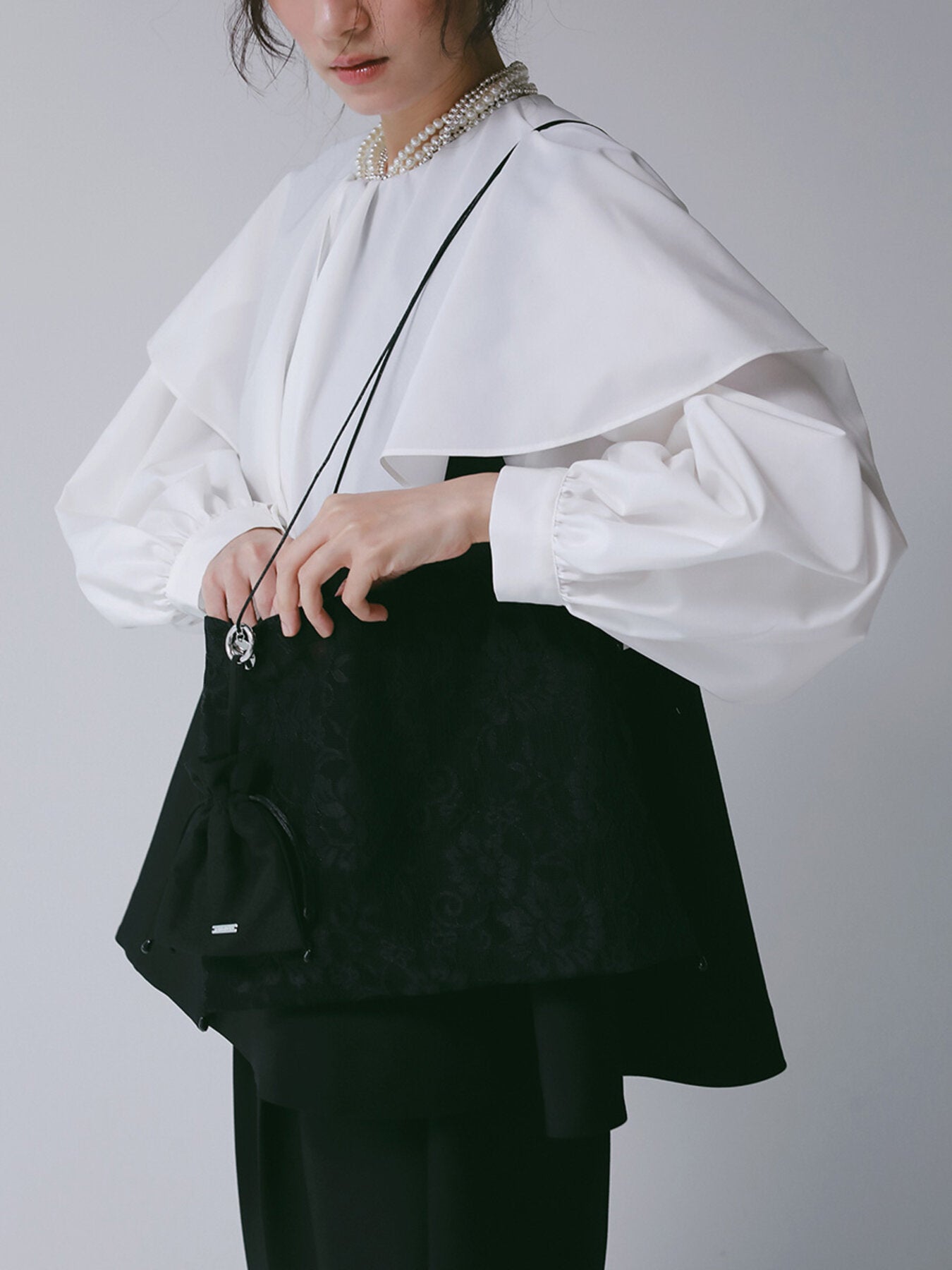 【CHIGNON】レースバッグ&ミニ巾着/0066-786SH