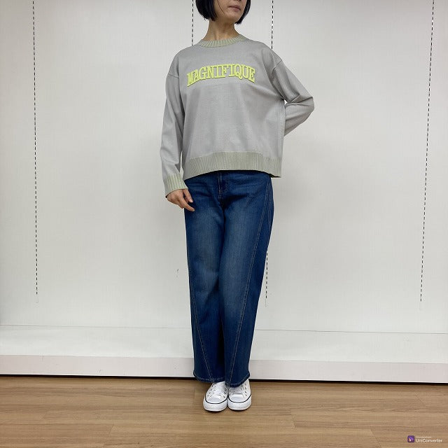 【C'EST MOI】ブラシ刺繍ロゴプルオーバー/10256049