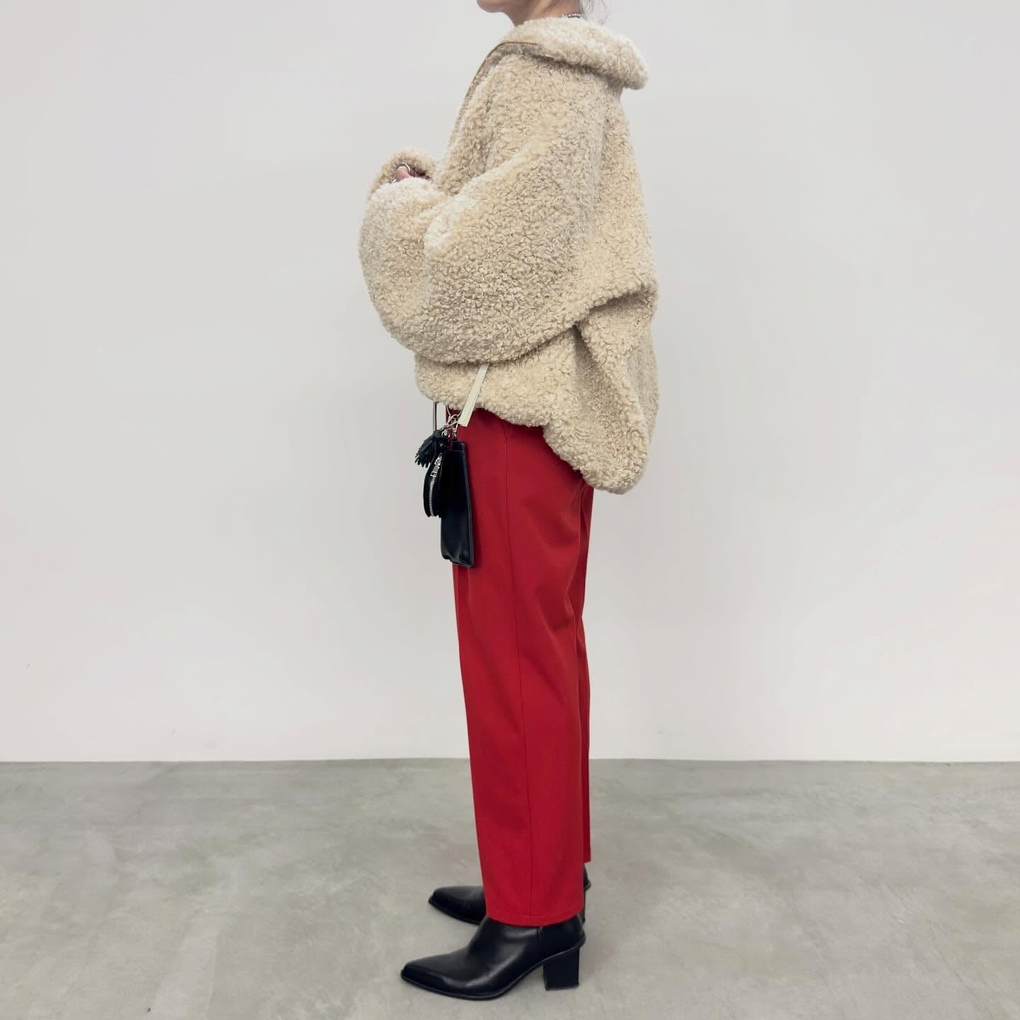 【NUS】ファインカールボアスタンドカラーブルゾン/662-34506