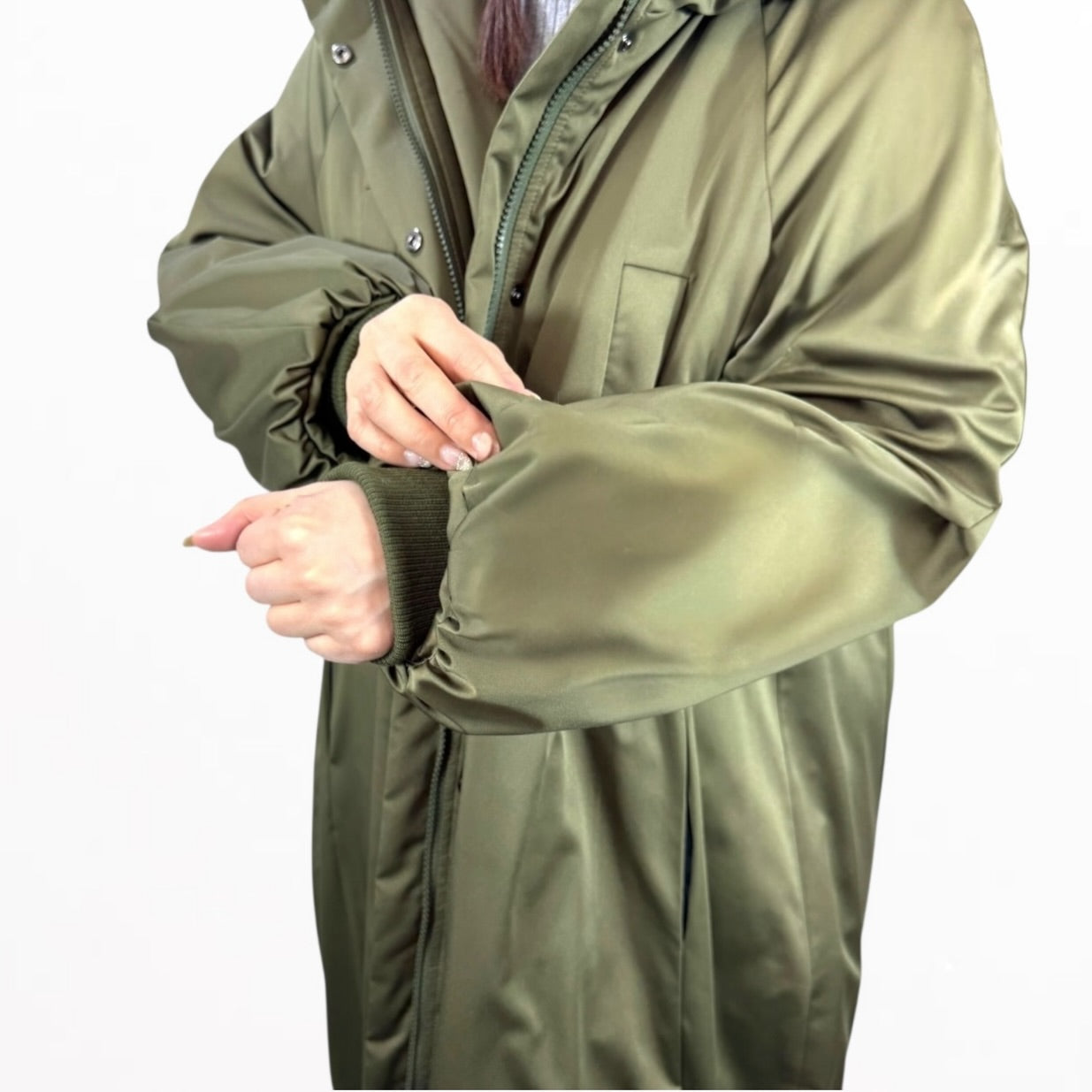 【QTUME】LIMONTA×オニオンキルト中わたロングバルーンフーディ/650-24516
