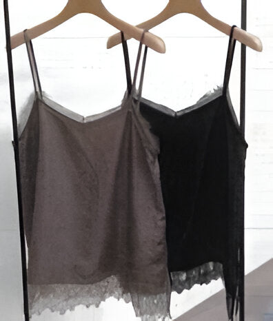 【再入荷予約】【CLOCHE】レースキャミ/612-85710