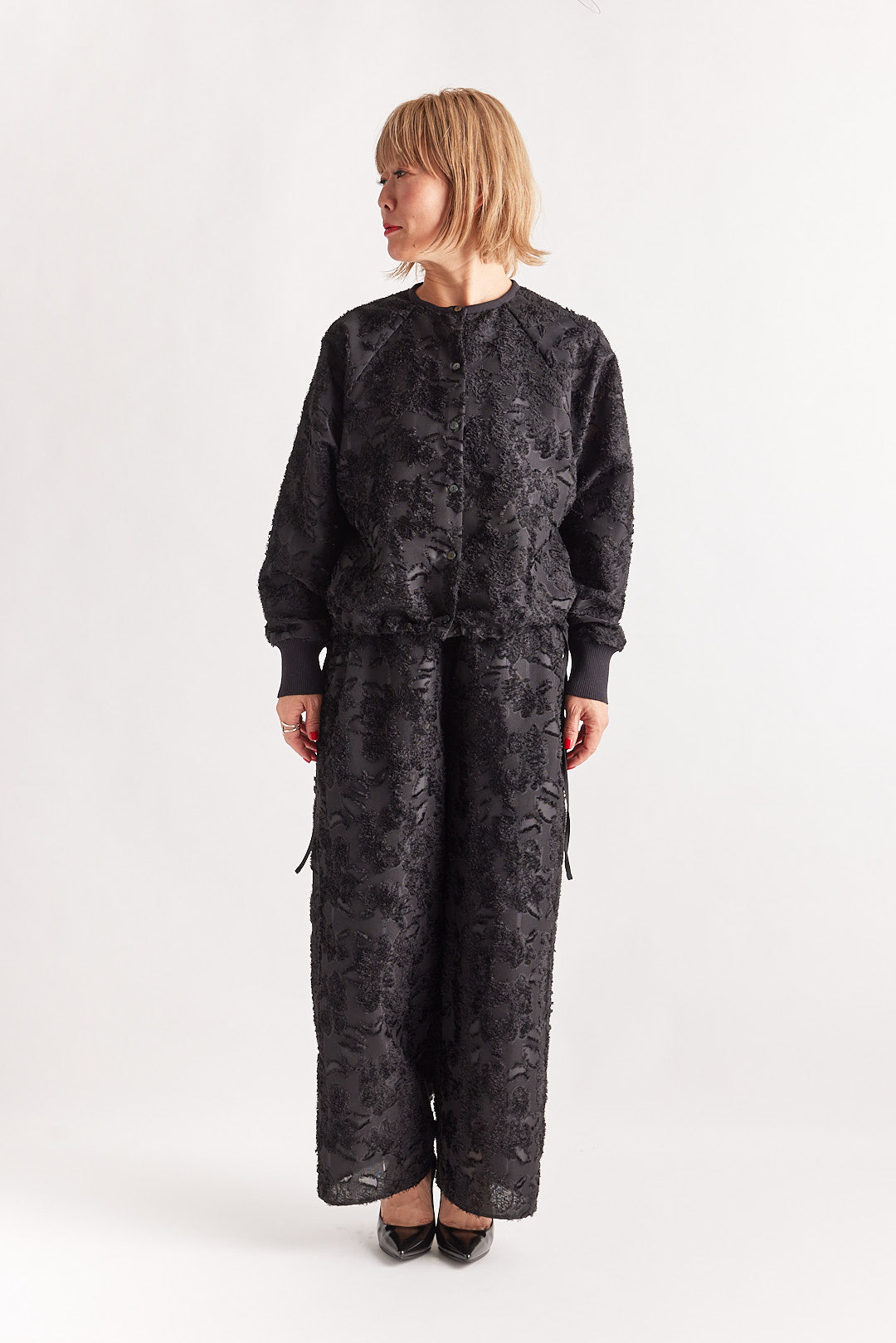 【STELLA CIFFON】ブロークンフローラルジャガードパンツ/ST1-26206C