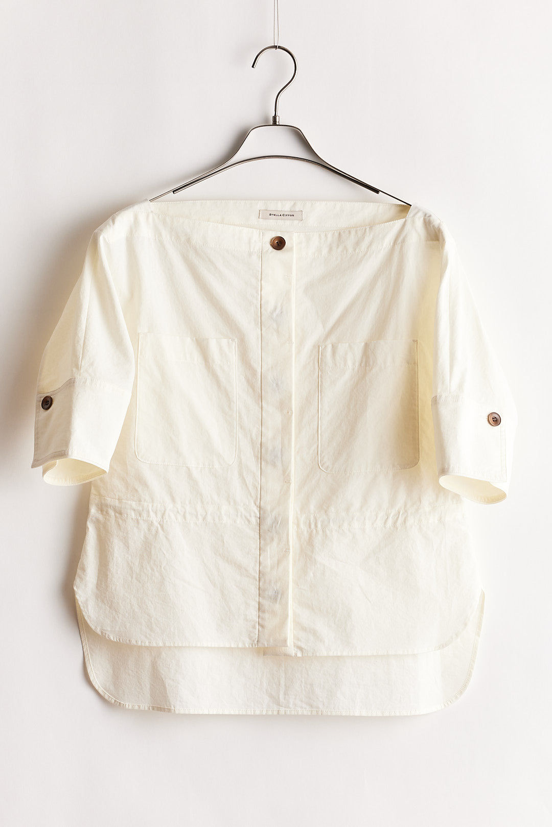 【STELLA CIFFON】コットンリネンサザナミポプリントップ/ST2-26401