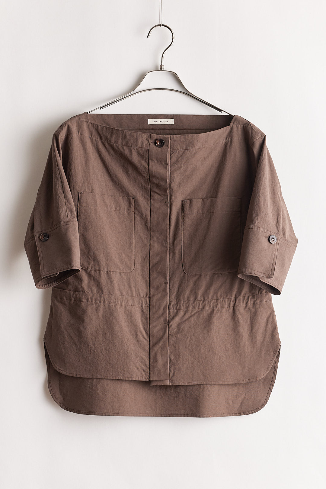 【STELLA CIFFON】コットンリネンサザナミポプリントップ/ST2-26401