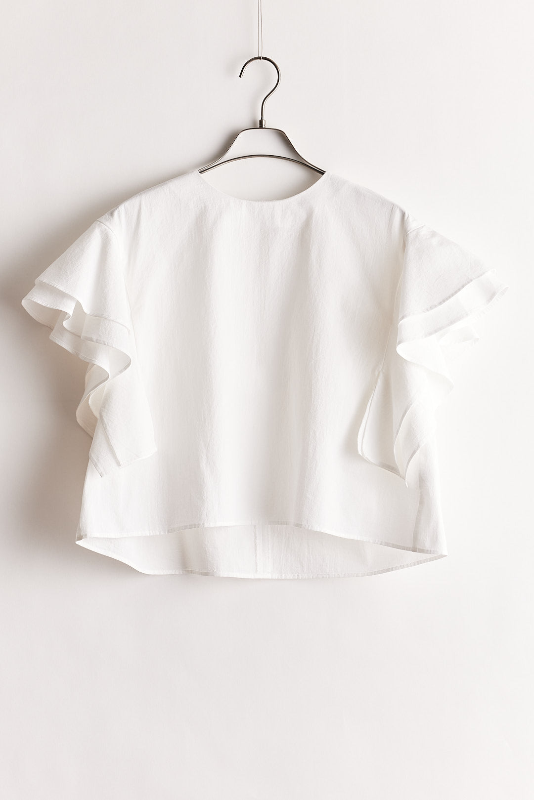 【STELLA CIFFON】コットンリネンMUgワッシャーフリルブラウス/ST2-26405