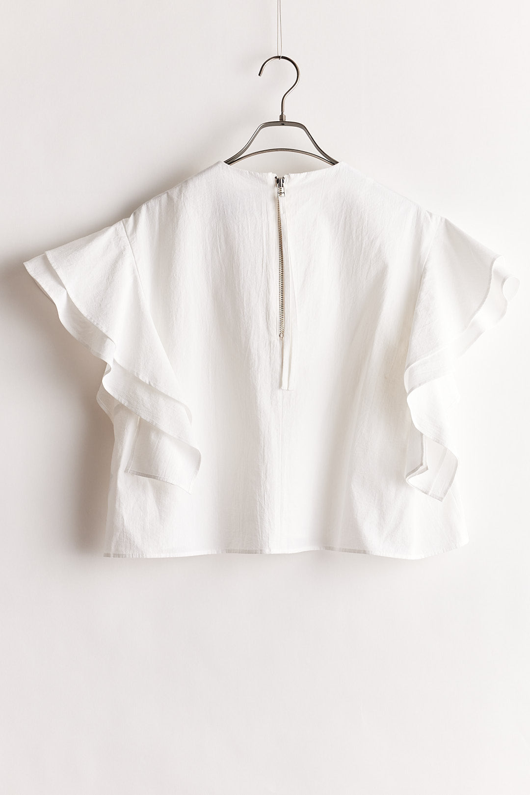 【STELLA CIFFON】コットンリネンMUgワッシャーフリルブラウス/ST2-26405