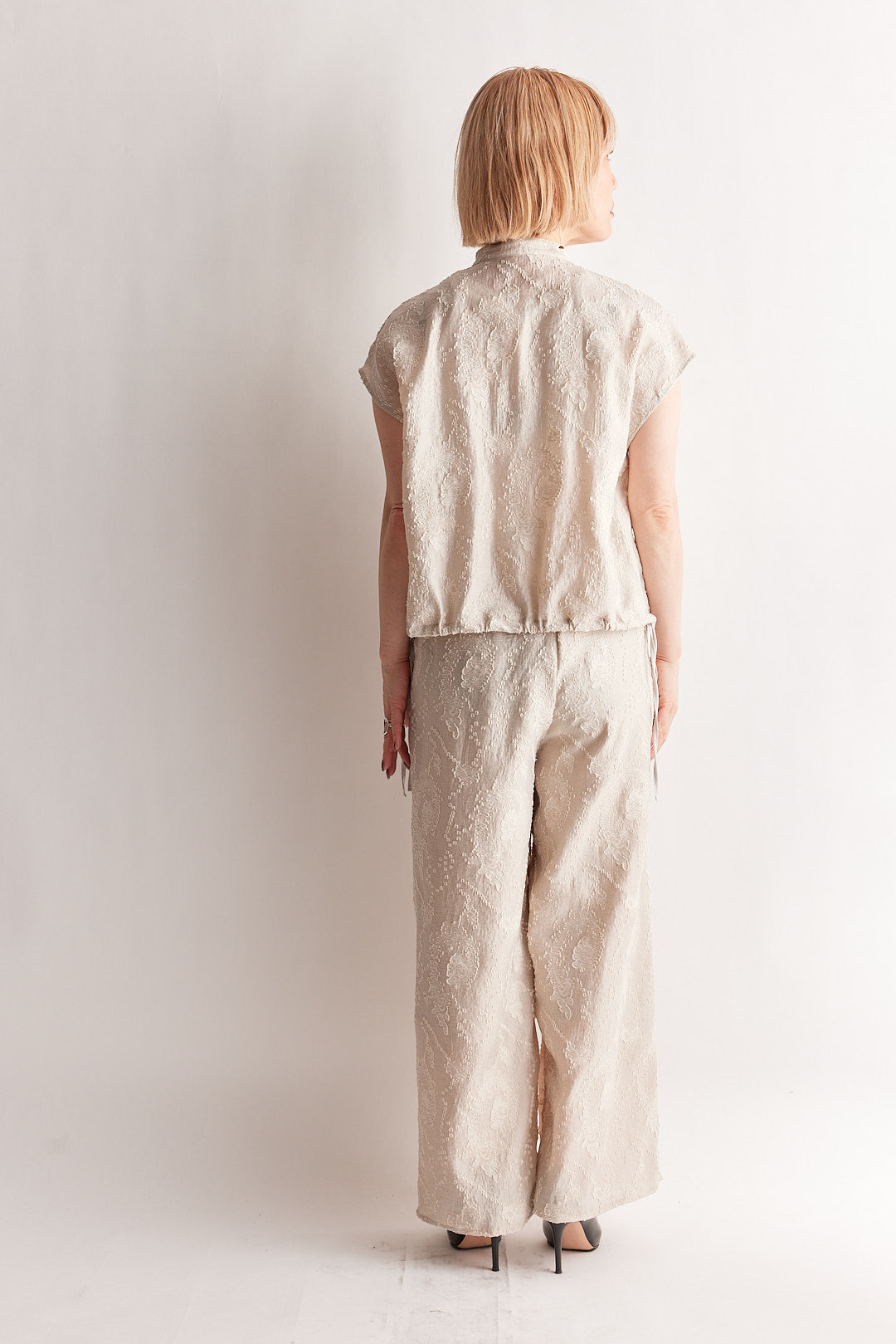 【STELLA CIFFON】ペイズリーカットジャガードパンツ/ST2-26206