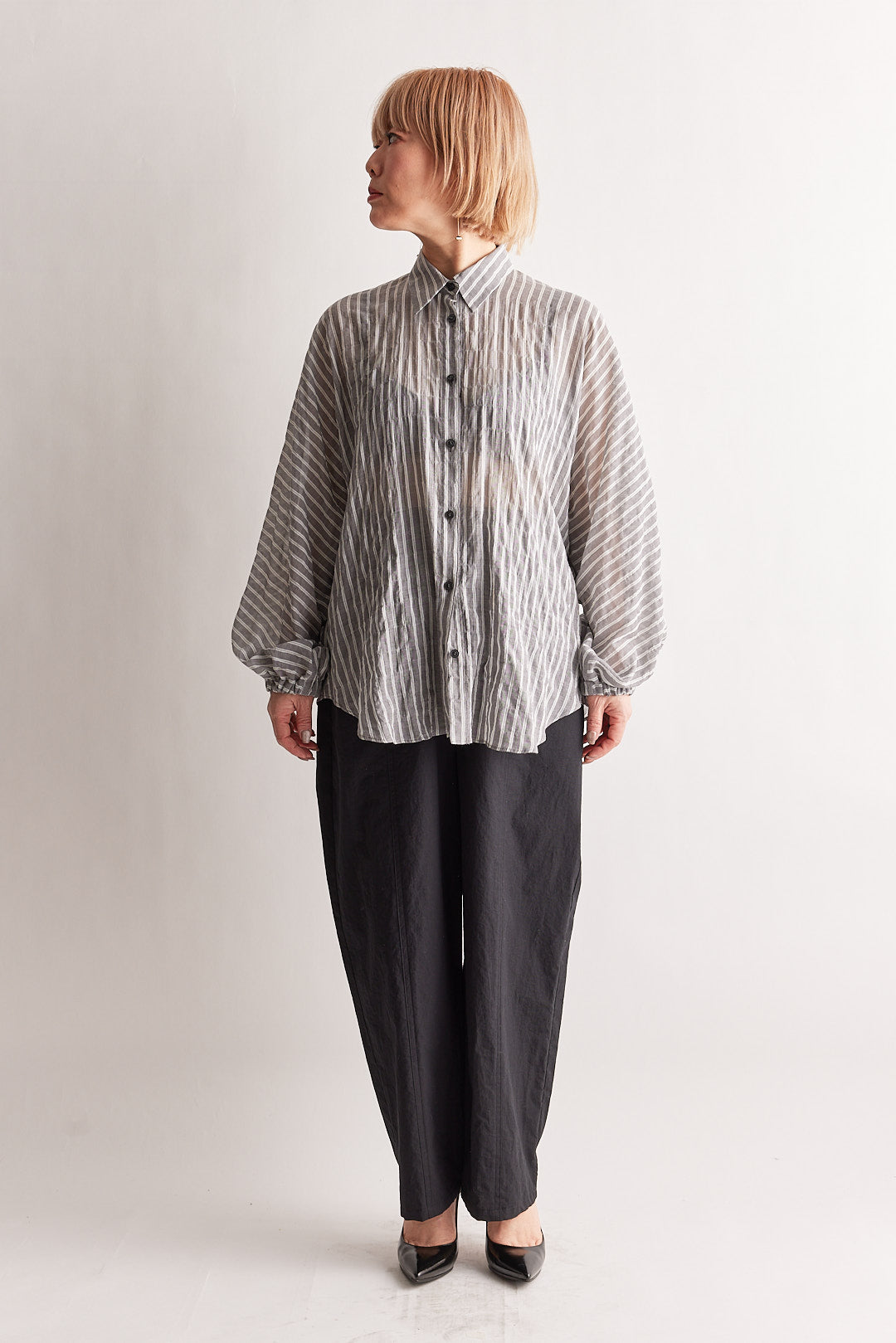 【STELLA CIFFON】コットンリネンサザナミポプリンパンツ/ST2-26203