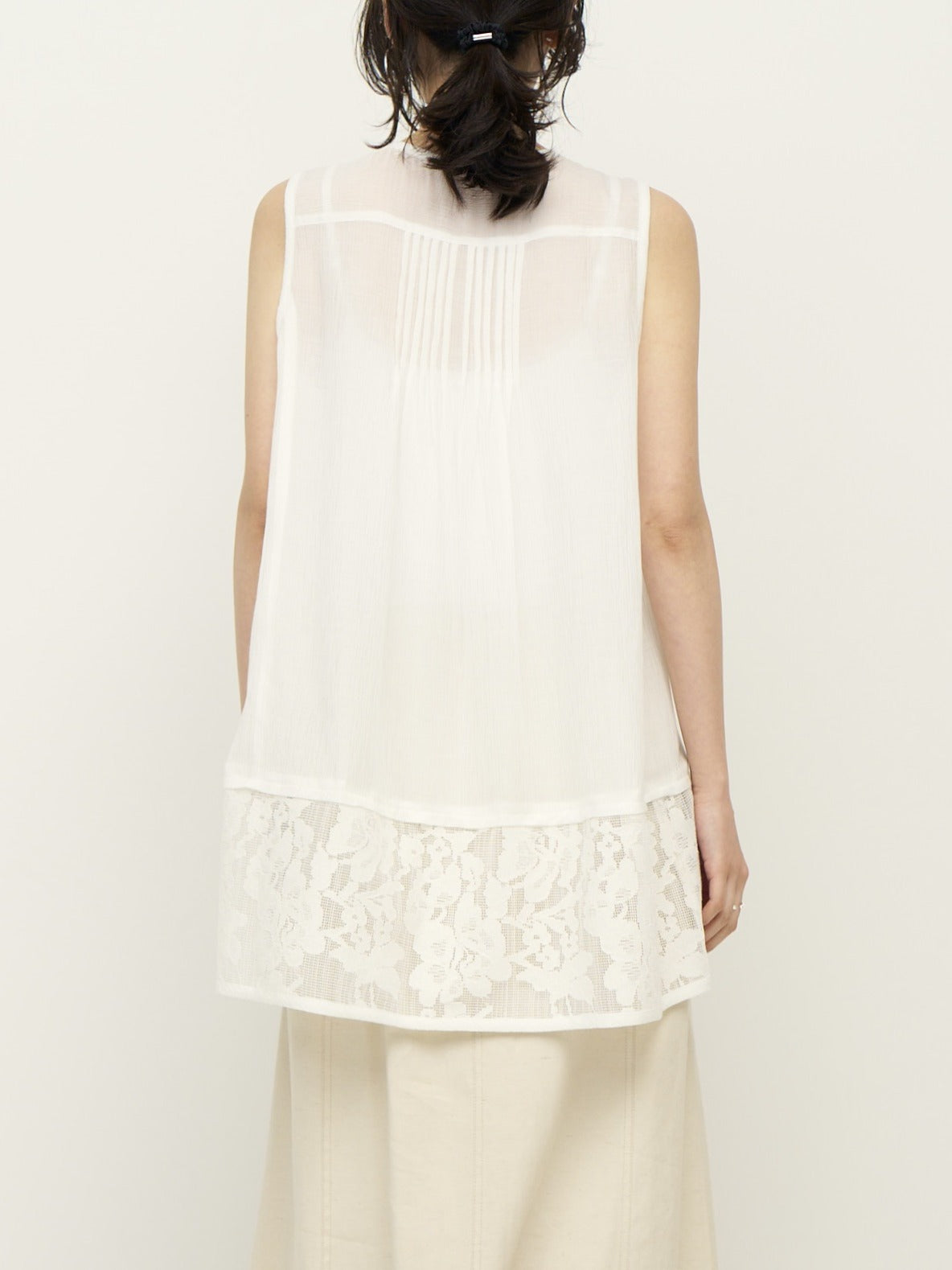 CHIGNON】シアーメッシュ×レースチュニックブラウス/1262-306KK